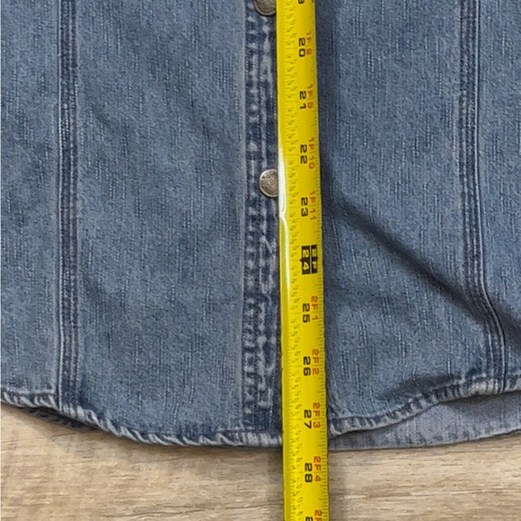 Harley-Davidson Women’s Cotton Denim Snap Front Shirt Size Large - Picture 5 of 7